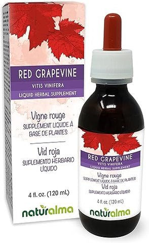 Extrato Líquido de Folha de Videira Vermelha (Vitis vinifera) – 118 ml – Vegano - Naturalma