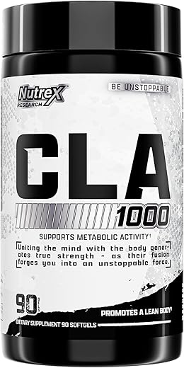 Nutrex Research - Nutrex CLA 90 Soft Gels – 1000mg Ácido Linoleico Conjugado de Óleo de Cártamo – Cápsulas Estimulantes para Acelerar o Metabolismo e Perda de Peso