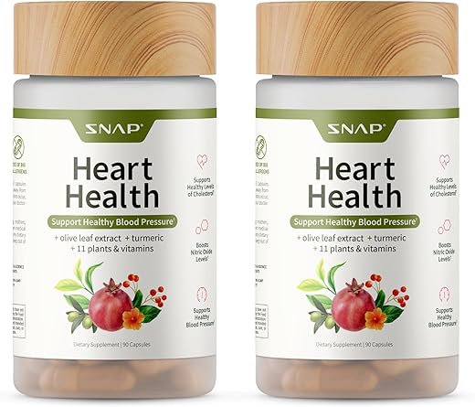 Suplementos para a Saúde do Coração e Circulação Sanguínea, 180 Cápsulas - Snap Supplements