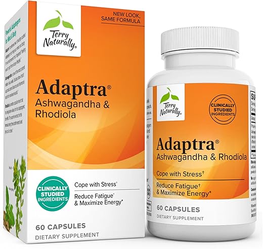 Adaptra – 60 Cápsulas – Ashwagandha: Energia e Equilíbrio Natural - Terry Naturally