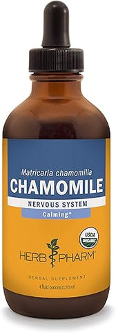 Extrato Líquido de Camomila Orgânica Certificada para Apoio ao Sistema Nervoso Calmante – 120 ml - Herb Pharm