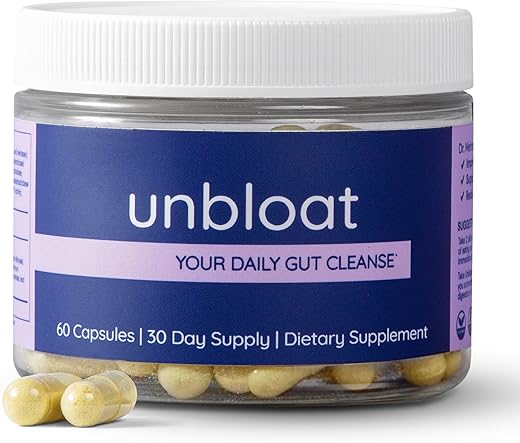 Unbloat - Pílulas Anti-Inchaço para Mulheres – Alívio Eficaz do Inchaço e Suporte Digestivo, Suplemento que Melhora a Saúde Intestinal, Fórmula Sem Inchaço com Pre e Probióticos, Suplementos Desinchantes – Marca em Destaque