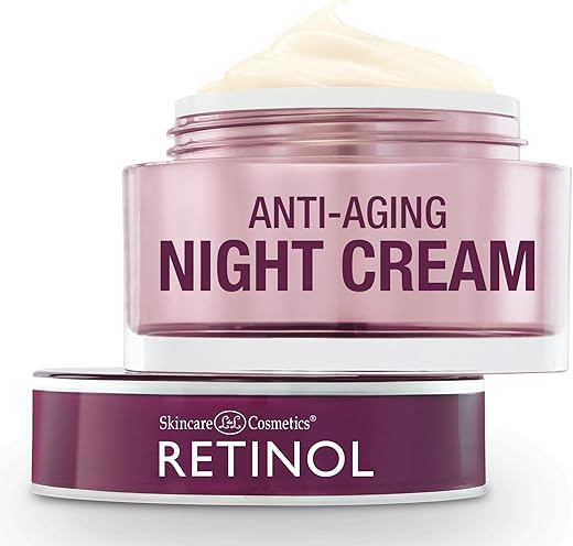 Creme Noturno de Retinol – O Original Anti-Envelhecimento Retinol para uma Pele Mais Jovem – Hidratante Restaurador Luxuoso que Age Enquanto Você Dorme para Reduzir Linhas Finas e Outros Sinais