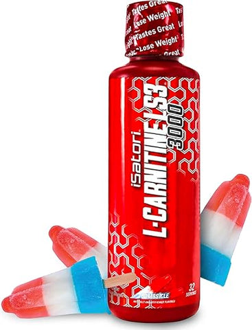 L-Carnitine LS3 3000 – Líquido com Acetil L-Carnitina, L-Tartarato de L-Carnitina, Pré-Treino sem Estimulantes, Zero Calorias, Açúcar, Glúten, Amigo da Dieta Keto - iSatori