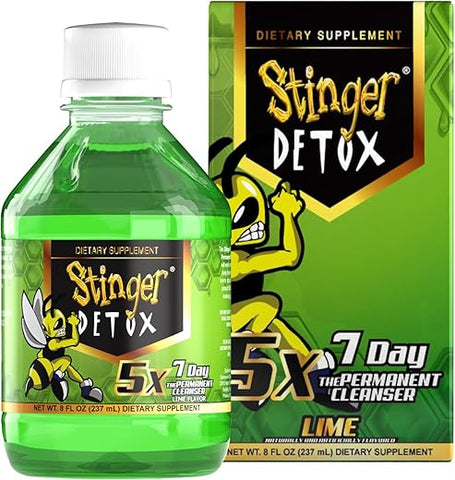 5X 7-Dias Extra Forte Bebida Permanente – Sabor Limão – 240 ml - Stinger Detox