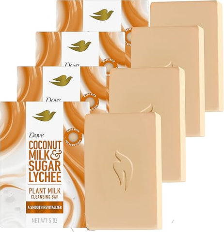 Sabonete em Barra Dove Plant Milk com Leite de Coco – Limpeza Suave e Hidratação Natural