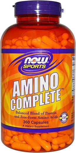 Amino Complete – 360 Cápsulas | Aminoácidos Essenciais | Saúde e Bem-Estar - NOW Foods