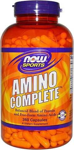 Amino Complete – 360 Cápsulas | Aminoácidos Essenciais | Saúde e Bem-Estar - NOW Foods