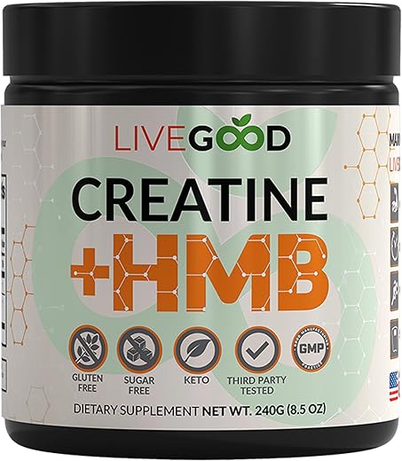 Creatine Plus HMB: Suplemento com 3g de HMB para Força Muscular - LIVEGOOD