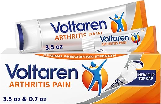 VOLTAREN - Gel Voltaren para Alívio Poderoso da Dor da Artrite – Nova Tampa de Abertura Fácil – Tubo de 100g e Tubo de Viagem de 20g
