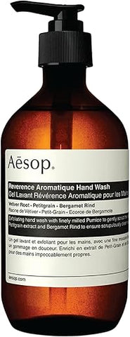 Reverence Aromatique Hand Wash – Limpeza e Esfoliação das Mãos – Com Extratos Botânicos e Pó de Pedra-pomes – 500 ml - Aesop