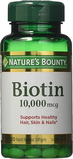 Nature's Bounty - Nature’s Bounty Biotina 10.000 mcg, Cápsulas Softgels de Liberação Rápida 120 un (Pacote com 5) – Comprar Online | Nature’s Bounty