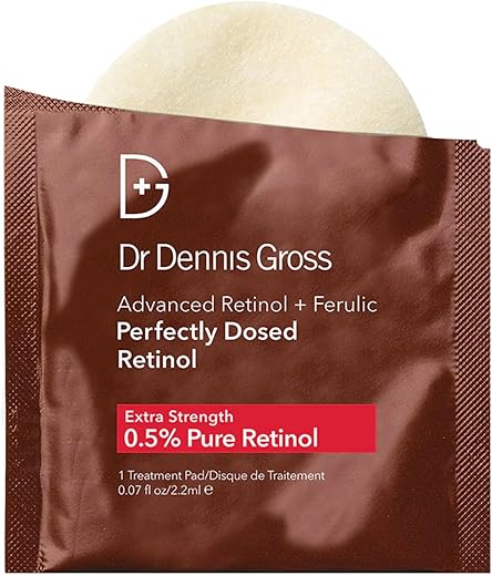 Tratamento Perfeitamente Dosado com Retinol Ferulic Avançado (Extra Forte 0,5%), 8 Pacotes – 8g - Dr Dennis Gross