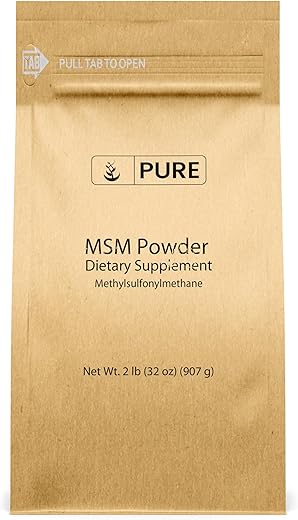 PURE ORIGINAL INGREDIENTS - Methylsulfonylmethane MSM em Pó (900g), Always Pure – Suplemento Alimentar de Enxofre Natural
