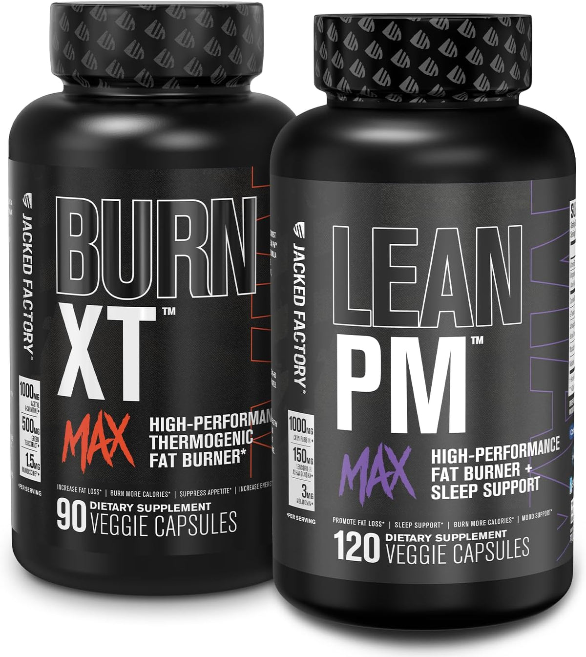 Jacked Factory - Burn-XT Max – Queimador de Gordura Termogênico de Alto Desempenho – Marca Burn-XT Max