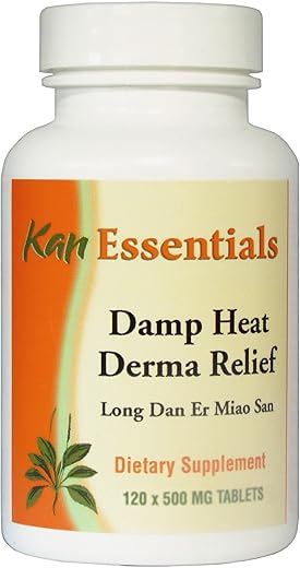 Alívio Dermatológico Damp Heat 120 tabs | Fórmula para Pele com Umidade e Calor - Kan Herbs
