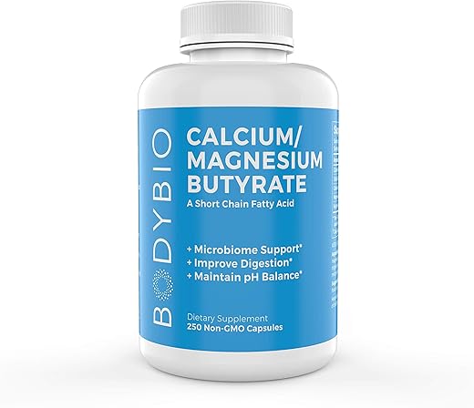 Butyrate com Cálcio – Promove a Saúde Intestinal e Metabólica | 60 cápsulas | 500mg - BodyBio