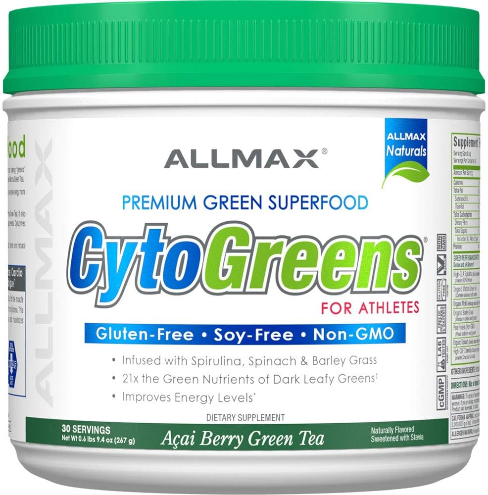 Cytogreens Pó de Super Verdes, com Spirulina e Espinafre | 100g - ALLMAX Nutrition