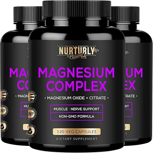 NURTURLY - Magnésio Citrato: Benefícios para a Saúde e Bem-Estar | 100% Natural | 500g