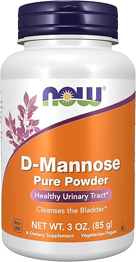 NOW Foods - D-Mannose em Pó 85g (Pacote com 2) – Marca de Produto