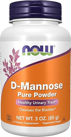 NOW Foods - D-Mannose em Pó 85g (Pacote com 2) – Marca de Produto