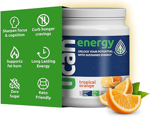 Energy Powder Laranja Keto Sem Açúcar Pré-Treino 100g - UCAN