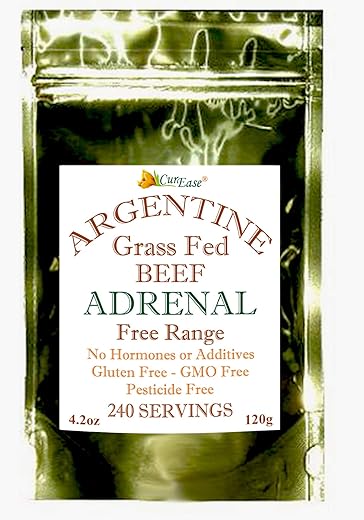 CurEase - Pó de Adrenal de Carne Argentina de Pasto – 100% Natural e Rico em Proteínas (500g)