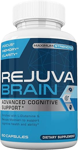 Suporte Cognitivo Avançado Enriquecido com L-Glutamina – Potencialize sua Mente - Rejuva Brain