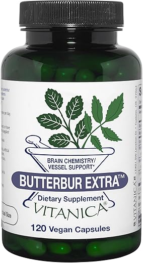 Extra de Butterbur: Suporte Cerebral e Vascular, Vegano, 120 Cápsulas - Vitanica