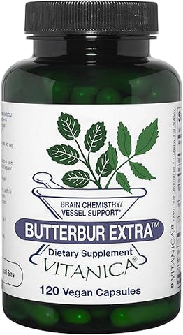 Extra de Butterbur: Suporte Cerebral e Vascular, Vegano, 120 Cápsulas - Vitanica