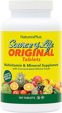 Source of Life – 180 Comprimidos – Multivitamínico 180g - Natures Plus
