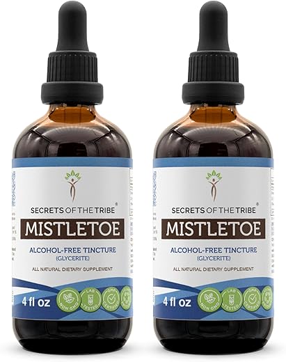 Secrets of the Tribe - Segredos da Tribo Extrato Líquido de Visco (Viscum Album) 2x120ml – Álcool Free, Erva Seca