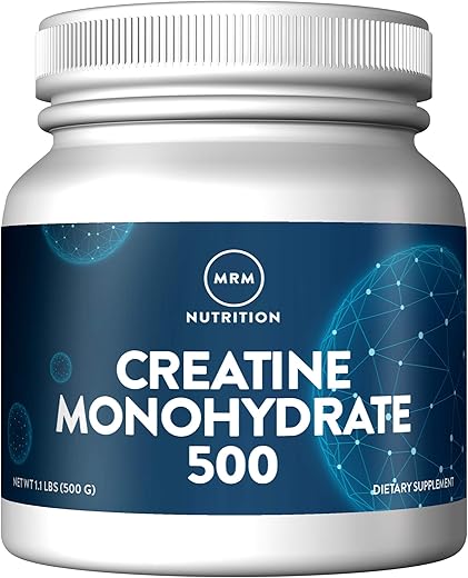 Nutrition Creatine Monohydrate 500 | 100% Micronizada | Aminoácidos | Recuperação Muscular Energia Produção | Keto Low-carb Amigável | Pó de Desempenho | 100 Porções - MRM