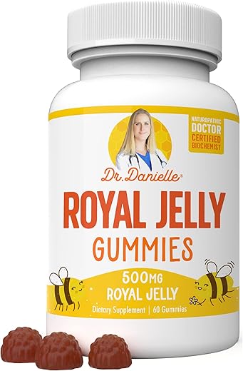 Doctor Danielle - Dr. Danielle – Gomas de Geleia Real, Melhor Suplemento de Gomas de Geleia Real, 500mg
