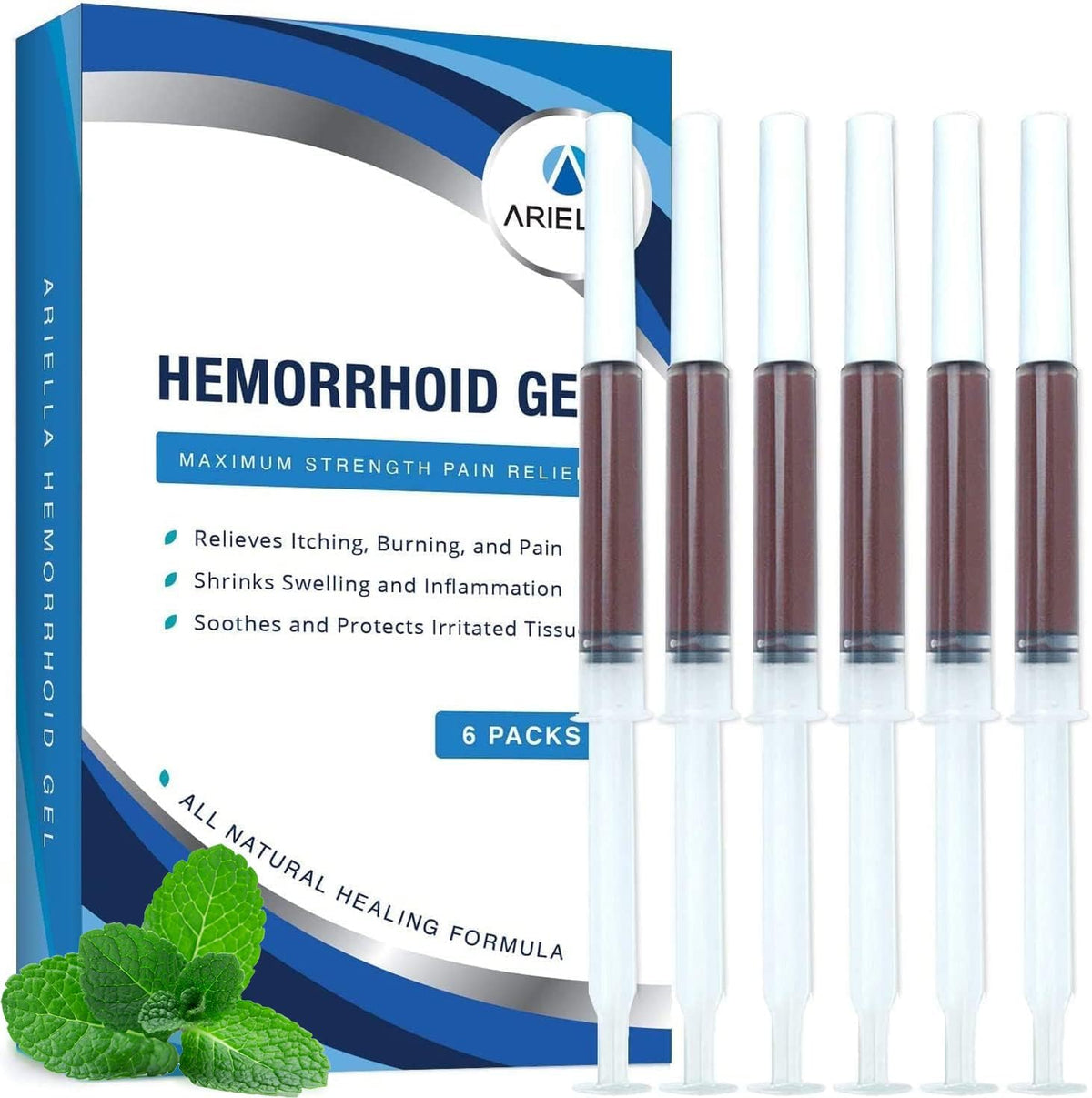 Tratamento de Hemorroidas Supositórios: Fórmula Natural de Extra Máxima Potência – Melhor Cura Rápida para Alívio de Hemorroidas com Coceira e Queimação para Homens - Ariella