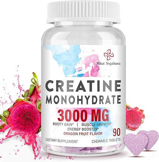 Sihat Sejahtera - 3000 MG Creatina Monohidratada para Mulheres – Potencialize seus resultados!