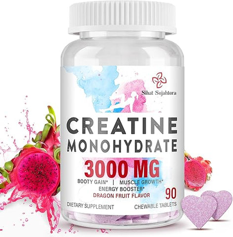 Sihat Sejahtera - 3000 MG Creatina Monohidratada para Mulheres – Potencialize seus resultados!