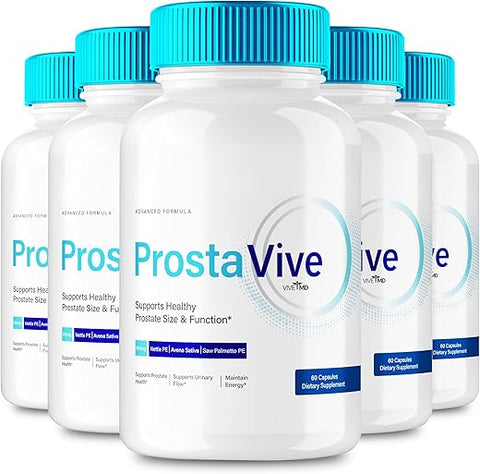 VIVE MD - ProstaVive – Cápsulas para Saúde da Próstata, Força Máxima, Natural – Suporte Normal