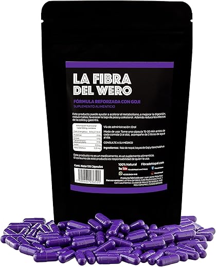 La Fibra del Wero - FIBRA DEL WERO | Fibra de Cacto com Frutas de Goji | Suplemento 100% Natural | Pacote “Mês e Meio” | Marca FIBRA DEL WERO