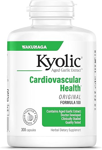 Aged Garlic Extract Formula 100 – 300 Cápsulas | Extrato de Alho Envelhecido | Saúde e Bem-Estar - Kyolic