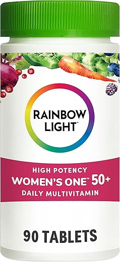 Multivitamina para Mulheres 50, Vitamina C, D – 60 comprimidos - Rainbow Light