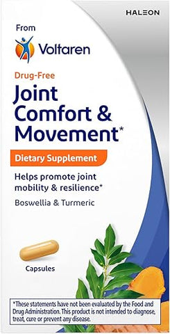 VOLTAREN - Voltaren: Suplemento Voltaren para Conforto e Mobilidade das Articulações com Boswellia e Cúrcuma para Suporte Articular, Movimento e Flexibilidade – Frasco com 30 Comprimidos