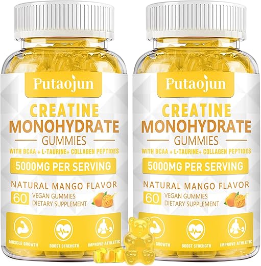 Putaojun - Creatina Monohidratada com Vitamina D3 – Potencialize seus resultados com a marca líder em creatina