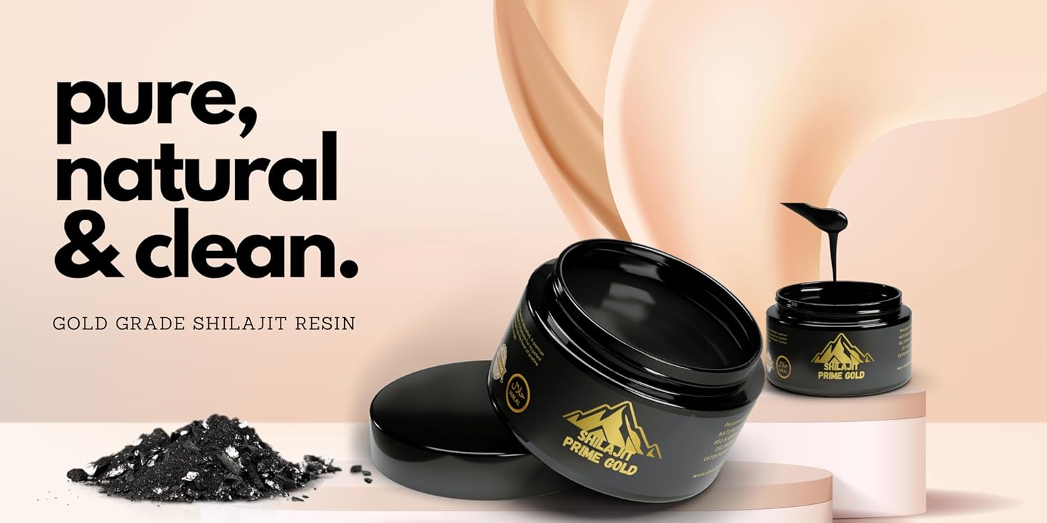 Prime Gold Shilajit - Pure 30g Resin for Energy & Wellness | Natural Himalayan Supplement Boosts Immunity, Stamina, and Performance - Organic Fulvic Acid Rich Mineral Pitch | Buy Now!