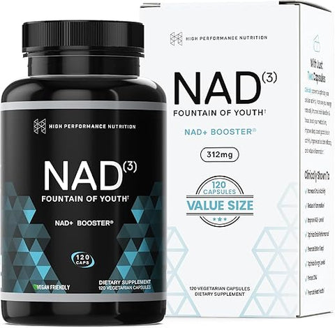 Supplements NAD3 Booster | 2 Meses de Fornecimento | Comprovado Clinicamente | Tamanho | Marca - HPN