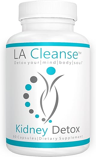 LA Cleanse - Suplemento de Suporte Renal – 60 Cápsulas – 200 mg Extrato de Cranberry com Raiz de Astragalus, Pó de Folha de Uva Ursi