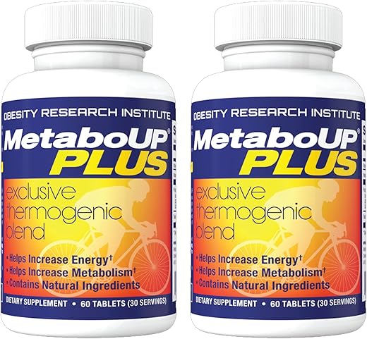 MetaboUP Plus – 2 Frascos de 60 Ct – Perda de Peso Termogênica – Comprimidos Energéticos - Lipozene