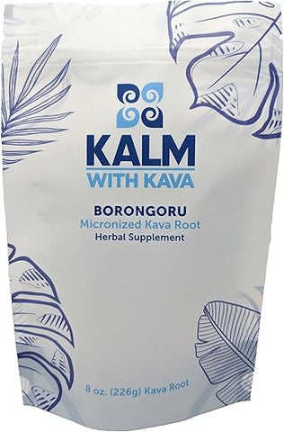 com Kava Borongoru Micronizado (227g) – Relaxante Natural - KALM