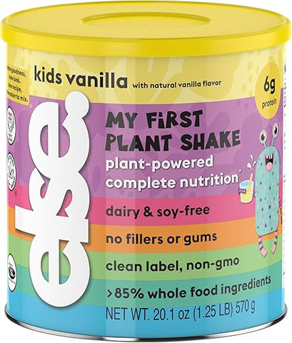 ELSE NUTRITION - Else Nutrition Shake em Pó à Base de Plantas para Crianças de 2 a 12 Anos. Shake de Nutrição Completa Livre de Laticínios para Crianças com Proteína Vegetal e 25 Vitaminas