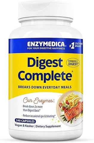 Digest: Enzimas Digestivas Diárias, Ação Rápida contra Gases - Enzymedica